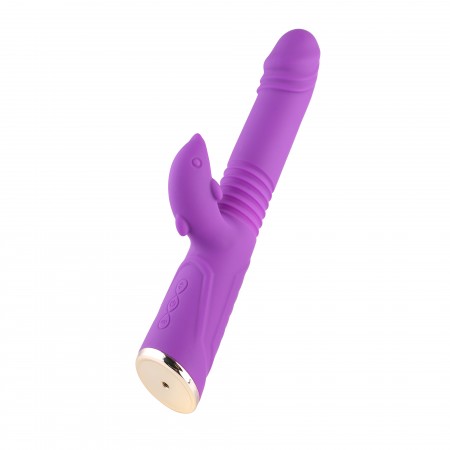 Hismith Dildo Telescopic Vibrator Vattentät magnetisk laddning Sexleksaker för par