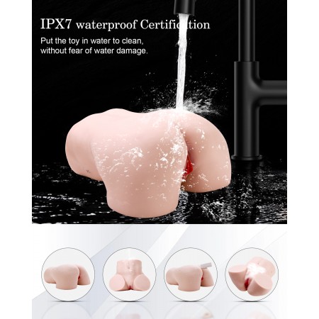 Sinloli realistisk storlek sexleksak för män, APP intelligent fjärrkontroll med 10 tryck- och vibrationslägen