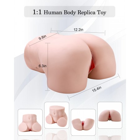 Sinloli Realistic Size Male Sex Toy, APP Intelligent Remote with 10 Thrusting & Vibrating Modes