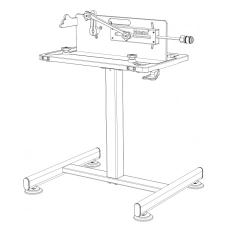 Hismith justerbart pneumatiskt stativ för Premium 3.0 och bordsskivor - enkel höjdjustering, robust design