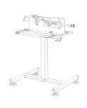 Hismith einstellbarer pneumatischer Ständer für Premium 3.0 und Table Top Serie - Einfache Höhenverstellung, stabiles Design