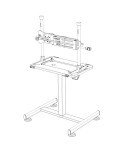 Hismith einstellbarer pneumatischer Ständer für Premium 3.0 und Table Top Serie - Einfache Höhenverstellung, stabiles Design