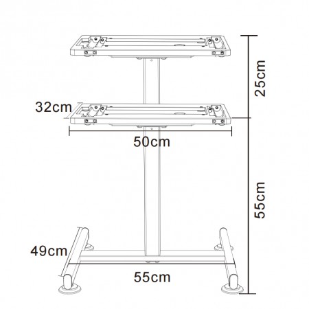 Supporto pneumatico regolabile Hismith per serie Premium 3.0 e da tavolo: facile regolazione dell'altezza, design robusto