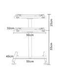 Supporto pneumatico regolabile Hismith per serie Premium 3.0 e da tavolo: facile regolazione dell'altezza, design robusto