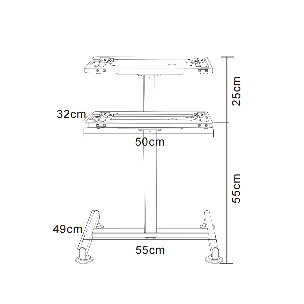 Hismith justerbart pneumatisk stativ til Premium 3.0 og bordpladeserien - nem højdejustering, robust design
