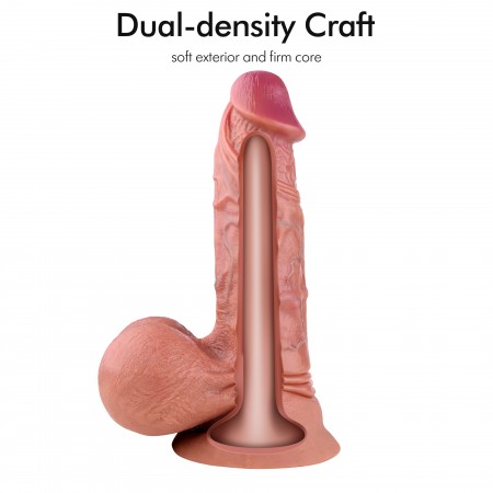 Hismith 31,49 cm riesiger Dual-Density-Silikondildo, 23,11 cm einführbarer Dong mit KlicLok-System