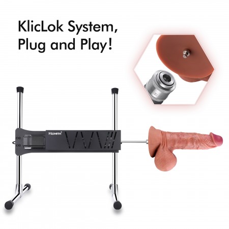 Hismith 31,49 cm riesiger Dual-Density-Silikondildo, 23,11 cm einführbarer Dong mit KlicLok-System