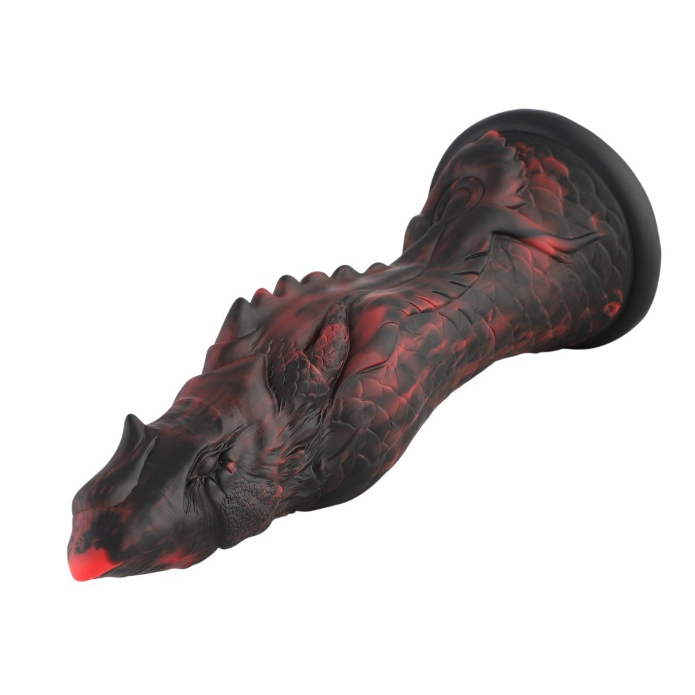 Hismith 25,90 cm Silikon-Dildo Evil Fisher mit KlicLok-System