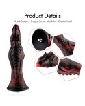 Hismith 25,90 cm Silikon Evil Fisher Dildo Med KlicLok System