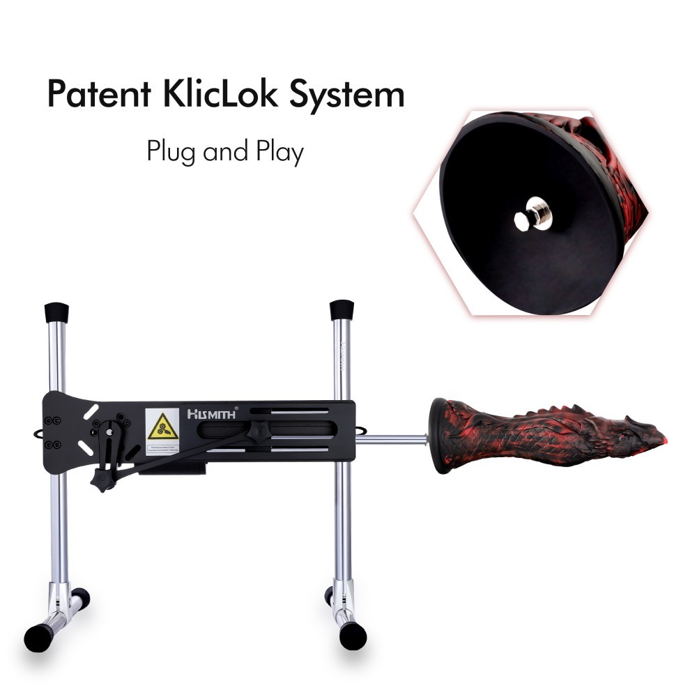 Hismith 25,90 cm Silikon-Dildo Evil Fisher mit KlicLok-System