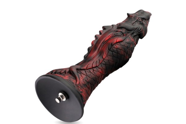 Hismith Silikonowy wibrator Evil Fisher o długości 25,90 cm z systemem KlicLok