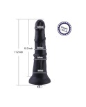 Dildo a cavallo in silicone liscio Hismith da 9,54" per macchina del sesso premium Hismith, con sistema KlicLok