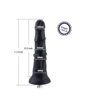 Hismith 9,54" hladké silikonové dildo pro koně pro Hismith Premium Sex Machine, se systémem KlicLok