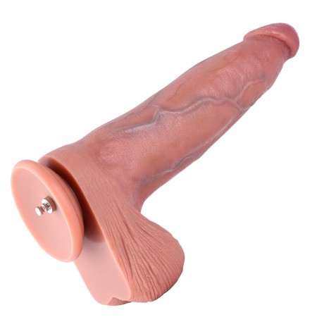 Hismith 34,29 cm Gigantisk Dual-Density Silikone Dildo Predi Med KlicLok System XXL Str.