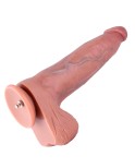 Gigantesco dildo in silicone a doppia densità Hismith da 34,29 cm Predi con sistema KlicLok Taglia XXL