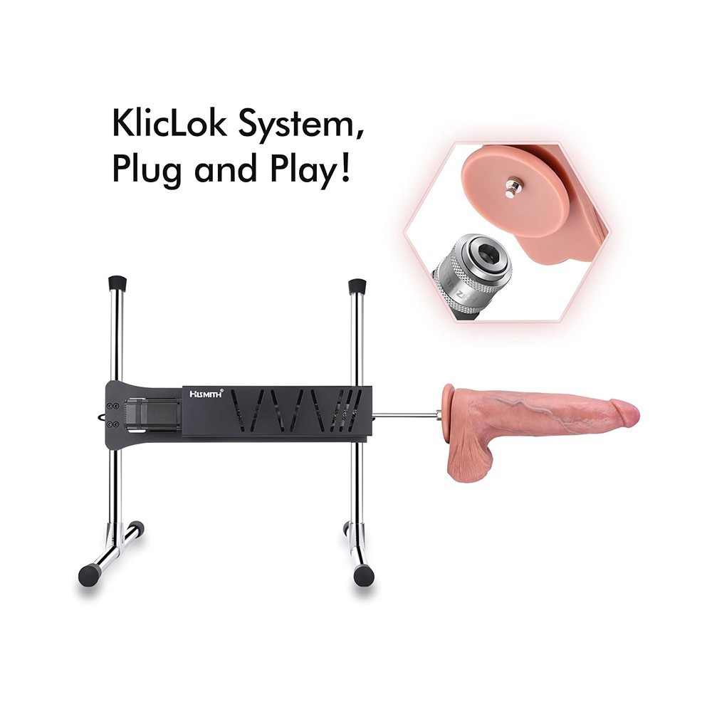 Hismith 34,29 cm riesiger Dual-Density-Silikondildo Predi mit KlicLok-System XXL-Größe