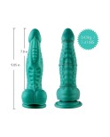 Dildo anale affusolato in silicone Hismith da 9,85 pollici con sistema KlicLok