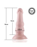 Hismith 6,3 "silikonowe dildo, 5,5" wkładana średnica 1,8 ", KlicLok System, Flesh