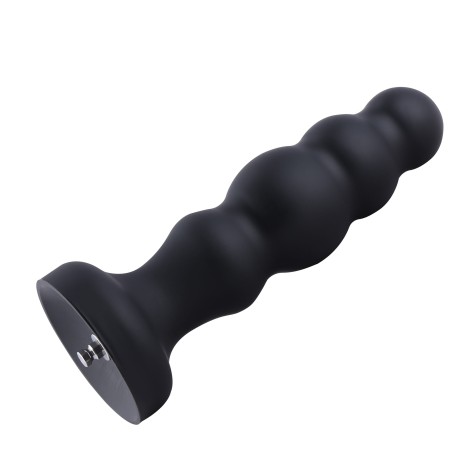 Hismith 8.35" Silicone Dildo, 7.1" insertable with KlicLok System - Anal Dildo, Black