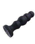 Hismith 8,35" silikondildo, 7,1" innsettbar med KlicLok System - anal dildo, svart