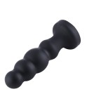 Hismith 8,35" silikondildo, 7,1" innsettbar med KlicLok System - anal dildo, svart