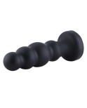 Hismith 8,35" silikondildo, 7,1" innsettbar med KlicLok System - anal dildo, svart