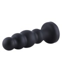 Hismith 8,35" silikondildo, 7,1" insättningsbar med KlicLok System - Anal dildo, svart