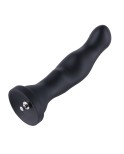 Dildo in silicone Hismith da 8,5 ", inseribile da 7", con dildo anale, nero