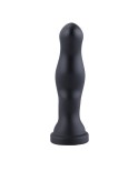Hismith 8,5" silikondildo, 7" insättningsbar, med analdildo, svart