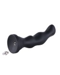 Dildo in silicone Hismith da 8,5 ", inseribile da 7", con dildo anale, nero