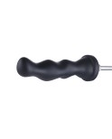 Hismith 8.5" Silicone Dildo, 7" insertable, with Anal Dildo, Black