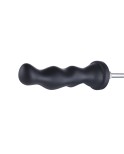 Hismith 8,5" silikonové dildo, 7" vložitelné, s análním dildem, černé