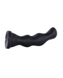 Dildo in silicone Hismith da 8,5 ", inseribile da 7", con dildo anale, nero