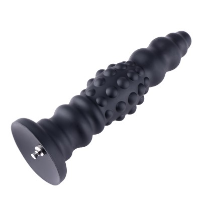 Hismith 11,3" silikon anal dildo, 10,6" insättbar anal pärlor dildo med KlicLok System