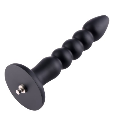 Hismith 9,15" silikon analplugg, 8,45" innsettbar analperler dildo med KlicLok-system