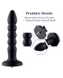 Hismith 9,15” silikon analplugg, 8,45” insättbar analpärlor dildo med KlicLok-system