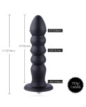 Hismith 9,15” silikon analplugg, 8,45” insättbar analpärlor dildo med KlicLok-system