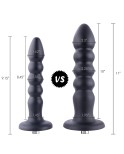 Hismith 9,15” silikon analplugg, 8,45” insättbar analpärlor dildo med KlicLok-system