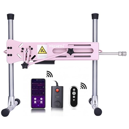 Hismith Premium Sex Machine med KlicLok System, Intellgent APP Controlled, EU Plug, Pink